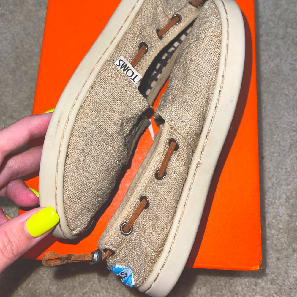 Boys Tan Neutral Natural Burlap Canvas Tom Y13